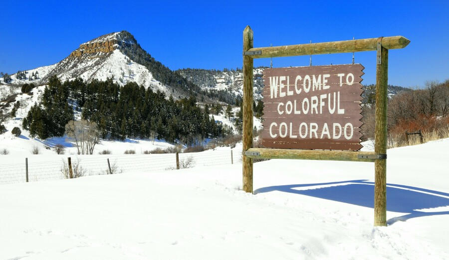Colorado Welcome Sign