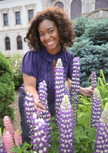 Pretty black woman portrait photo Denver